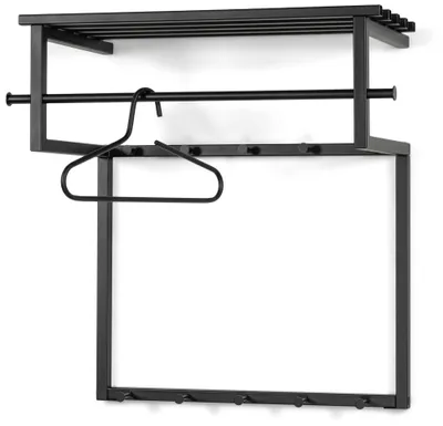 Wandgarderobe RIZZOLI BLACK EDITION mit Hutablage von Spinder Design