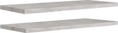Obrázok produktu pre Plávajúce nástenné police 2 ks betónovosivé 90x23,5x3,8 cm MDF