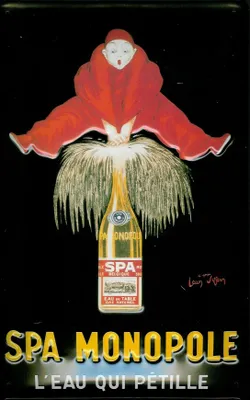 Produktbild von Blechschild Spa Monopole Wasser Eau Mineralwasser Belgien retro Schild Werbeschild