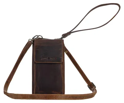 Immagine prodotto di GREENBURRY portafoglio borsa per cellulare Vintage Phone Case RFID Brown marrone