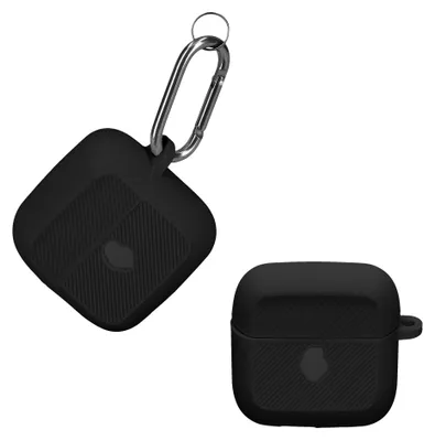 Produktbild von kwmobile Schutzhülle für Skullcandy Mod Hülle - TPU Silikon Case für Kopfhörer Ladecase - stoßfestes Cover mit Karabiner - Schwarz
