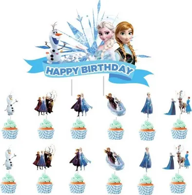 Obrázek produktu pro Zápich do dortu a muffinů 13ks Frozen - Cakesicq