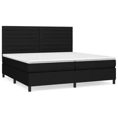 Produktbild von vidaXL Boxspringbett mit Matratze Schwarz 200x200 cm Stoff