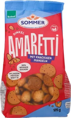 Produktbild von Dinkel Amaretti mit Mandeln 125g 12er Pack