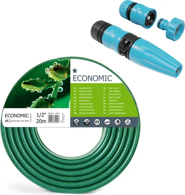 Immagine prodotto di Cellfast Tubo da giardino economico da 1/2" 20m + set di irrigatori per prato