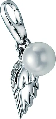 Produktbild von Charm Giorgio Martello Milano Flügel und Perle, Silber 925 Silber Onesize