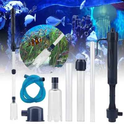Produktbild von Elektrische Aquarium Mulmsauger Kies Reiniger Elektrische Aquarium Bodenreinigung Reiniger Siphon Staubsauger Kiesreiniger Aquarium Wasserwechsel Set