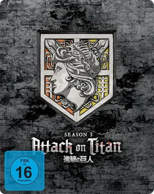 Produktbild von Attack on Titan - Staffel #3 GA (DVD) LE -SB- Gesamtausgabe, Limited Edition -Steelbook- 4Disc