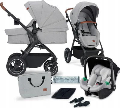 Produktbild von Kinderkraft B-TOUR Kombikinderwagen Grau