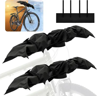 Imagen del producto de Cubiertas para manillar de bicicleta eléctrica, impermeables, 2 unidades, fabricadas con tela Oxford 210D, para proteger la bicicleta