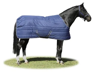 Produktbild von Bucas Quilt 50 g Silk-Feel Pferdedecke, Outdoordecke, Farbe:Navy, Größe:115