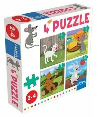 Immagine prodotto di 4 Puzzle di topi
