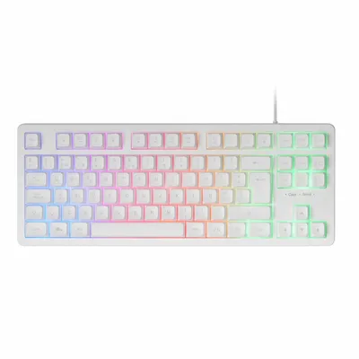 Obrázok produktu pre Mars Gaming MK023, Kábel, USB, Membránový spínač kláves, QWERTY, RGB LED, Biela