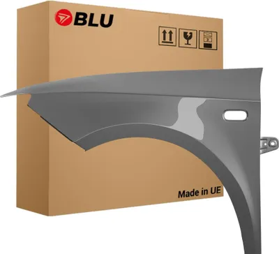 Immagine prodotto di BLU Parafango compatibile con Seat Ibiza (6J - IV 4. Generation) LA7Y Sinistra Grau ZinnGrau | 2008-2017 | Anteriore | Verniciato | Pronto per il montaggio | Zincato