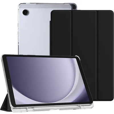 Image de Coque pour Samsung Galaxy Tab A9 (8,7 Pouces) Protection Antichoc Renforcé avec Porte-Stylet - Noir