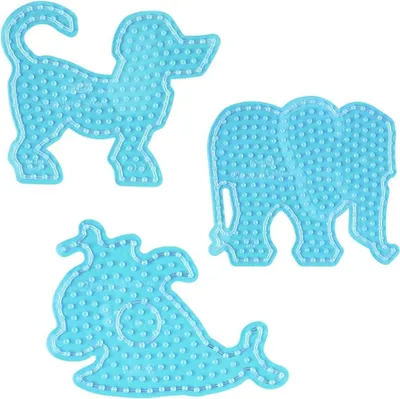 Produktbild von Hama Stiftplatten-Set Tiere, transparent für Maxi-Bügelperlen