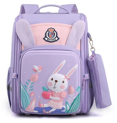 Immagine prodotto di Zaino per bambini, zaino per la scuola, riflettente, per ragazzi e ragazze, colore viola