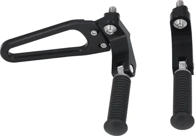 Image de 1 paire de pédales arrière, repose-pieds moto, crans, remplacement pour R18 2020-2022