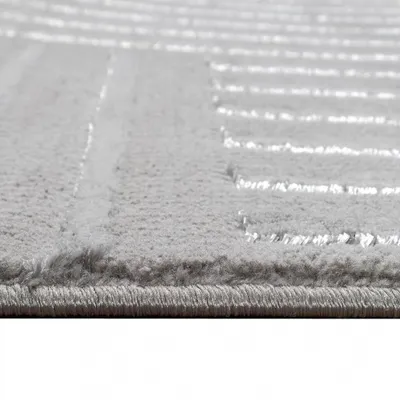 Produktbild von Moderner Teppich mit Bogen in grau Größe - 240 x 340 cm