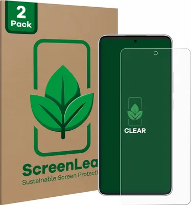 Produktbild von 2x ScreenLeaf Schutzfolie für Xiaomi Redmi Note 14 nachhaltiger Displayschutz Display Schutz Folie Klar Transparent