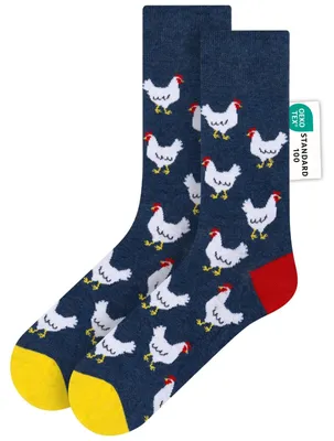 Imagen del producto de Calcetines de hombre - Estampados coloridos - Algodón - 1 par
