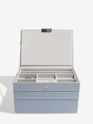 Productafbeelding van STACKERS DUSKY BLUE - Sieradendoos - Juwelendoos - Sieradenhouder - Sieraden Organizer