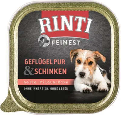 Obrázek produktu pro Rinti Schale Feinest Geflügel & Schinken 150g