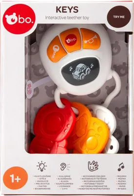 Produktbild von Interaktive Babyschlüssel mit lustigen Geräuschen und Melodien, BPA-frei, ab 1 Jahr