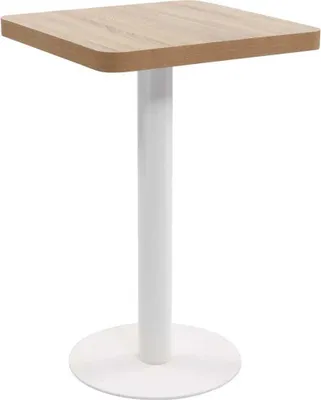 Immagine prodotto di The Living Store Tavolo da bistrot marrone chiaro 50x50 cm MDF