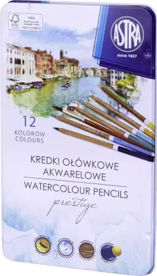 Zdjęcie produktu dla Kredki Akwarelowe Z Drew. Cedr Prestige 12Kol 5104