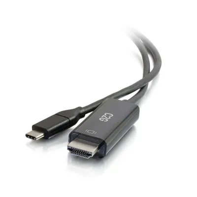 Produktbild von C2G 1,8 m Kabel USB-C® auf HDMI®-Audio-/Videoadapter – 4K 60 Hz, 1,83 m, USB Typ-C, HDMI Typ A (Standard), Stecker, Stecker, Gerade