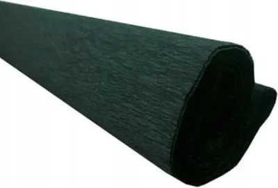 Zdjęcie produktu dla Papier krepowy Tymos, czarny, 200 x 50 cm – papier dekoracyjny i do pakowania prezentów