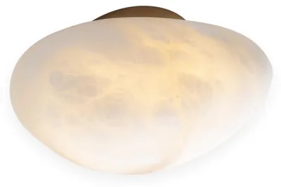 Zdjęcie produktu dla Kinkiet LED alabastrowy NUVIA złoto-kremowy 7W ciepła 630lm kamień wym:25x25x8cm IP20 Maxlight