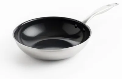 Image de Wok en acier inoxydable GreenChef Profile Plus, induction, 28 cm, 3,6 L, revêtement en céramique