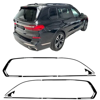 Für BMW X7 G07 ab 2019- Shadow Line Zierleisten Fensterleisten Schwarz Glanz in der Farbe Schwarz von Carparts-Online GmbH