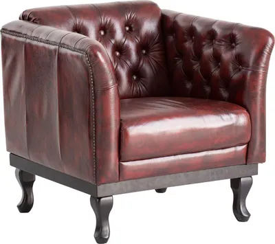 Produktbild von Sessel Chesterfield Dover Echtleder rot