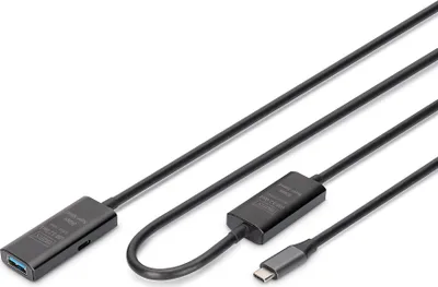 Image de DIGITUS Verlängerungskabel USB-C->USB-A St./Bu. 10G 10,00m