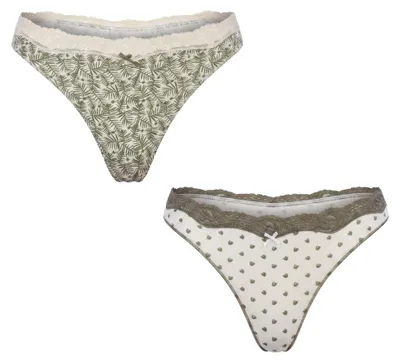 Produktbild von Janira 2er-Pack Damen-Baumwoll-Tangas Coquettes 1031585