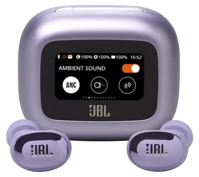 Obrázek produktu pro JBL Live Buds 3, Bezdrátový, 20 - 40000 Hz, Volání / hudba / sport / volný čas, 82,2 g, Sluchátka s mikrofonem, Purpurová