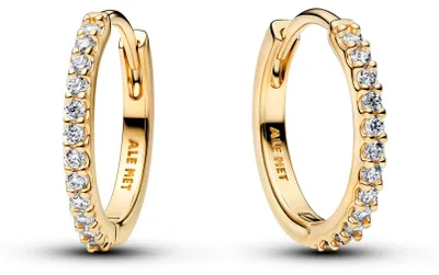 Produktbild von Pandora Ohrringe Damen Mini-Creolen Zirkonia 14K Vergoldet 264649C01