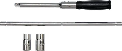 Obrázok produktu pre Sklopný kľúč na kolesá s rozmermi 1/2" a s násadami 17, 19, 21 a 23 mm, vrátane puzdra