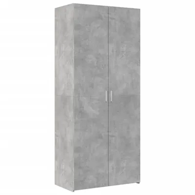 Produktbild von vidaXL Highboard Betongrau 80x42,5x185 cm Holzwerkstoff