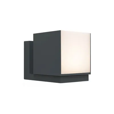 Image de Lampe de façade applique extérieure CUBA anthracite Lutec 5193803118