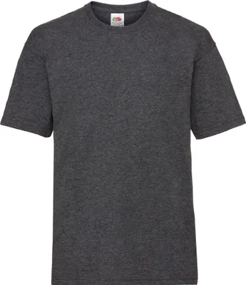 Produktbild von Fruit of the Loom Kinder T-Shirt, kurzärmlig BC329 (7-8 Jahre (128)) (Dunkelgrau meliert)