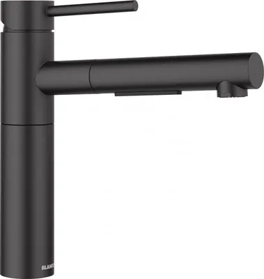 Produktbild von BLANCO ALTA-S II Küchenarmatur Wasserhahn Hochdruck schwarz matt Schlauchbrause