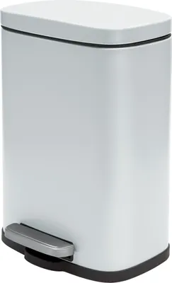 Produktbild von Spirella Akira Abfalleimer mit Pedal, 21,5 x 17,5 x 30 cm, Weiß