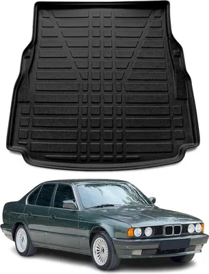 Image de Bac de coffre pour BMW Série 5 E39 1995-2003 Caoutchouc TPE Noir
