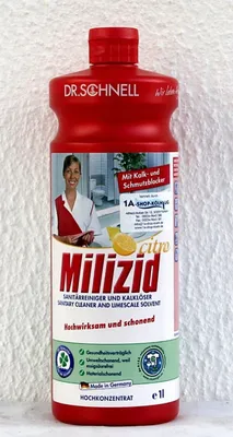 Produktbild von Dr. Schnell Milizid Citro Sanitärreiniger und Kalklöser 1 L Flasche 00557
