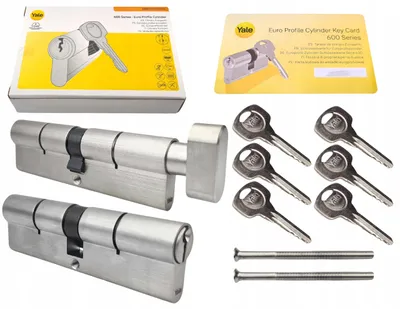 Produktbild von YALE Y600 Zylinder-Set 60/60mm Nikel Ein-Schlüssel-System