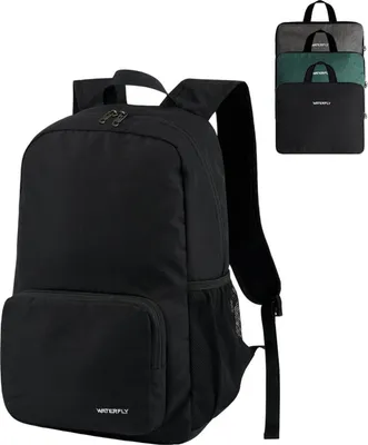 Obrázek produktu pro Skládací turistický batoh 20L černý pro pěší turistiku, cestování, výlety po městě
